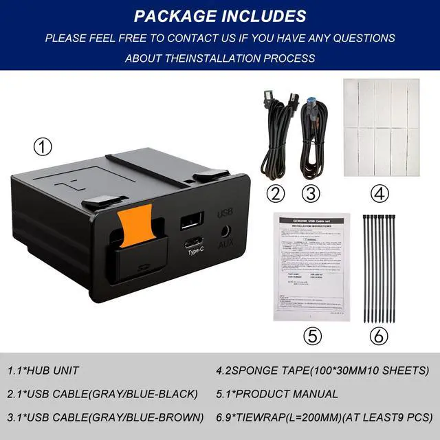 Alt view image 7 of 7 - Mazda Type-C Wireless Carplay Retrofit Kit, TK78-66-9U0C OEM Media Hub to MZD Connect System, Compatible with Mazda 2/3/6/CX3/CX5/CX9/MX5 2015-2020 (Only Supporting Wireless Carplay, NO Android Auto)