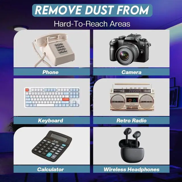 Alt view image 7 of 7 - Compressed Air Duster: Computer Keyboard Cleaner