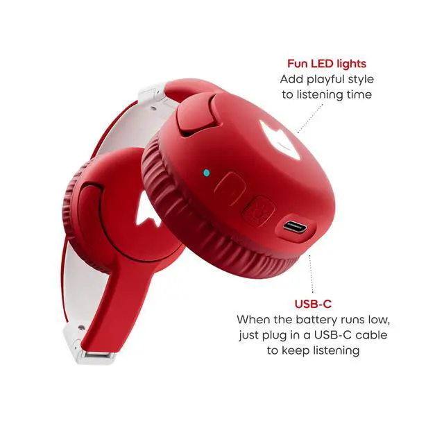 Alt view image 6 of 7 - Bluetooth Headphones for Toniebox 2 - Sunset Red