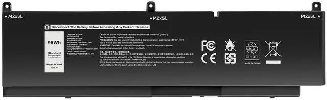 Main image of 95Wh PKWVM Laptop Battery Compatible with Dell Precision 7550 7750 7560 7760 Series Workstation Notebook C903V CR72X 0CR72X 17C06 068N03 447VR 0447VR P44E P93F P44E001 P44E002 P93F001 P93F002