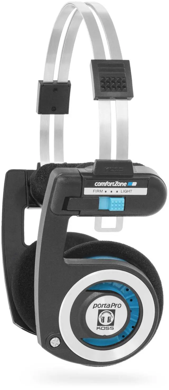 Main image of Porta Pro Wireless 2.0 Retro 80s Style On-Ear Headphones, Black | 20+ Hour Battery Life, USB-C Charging, Microphone, Analog Audio Pass Through