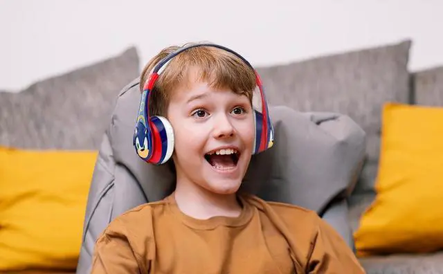 Alt view image 4 of 7 - Sonic The Hedgehog Bluetooth Headphones for Kids, Wireless Headphones