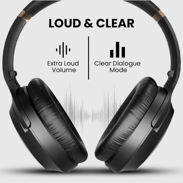 Alt view image 4 of 7 - Duet - Dual Wireless Headphones for TV Watching | Clear Voice & Loud Volume for Seniors and Hard of Hearing, Easy Plug & Play Setup, with 2.4GHz RF Transmitter & Charging Dock