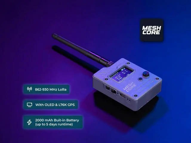 Alt view image 2 of 7 - Wio Tracker L1 Pro MeshCore LoRa Companion, OLED, 2000mAh | Finished Companion with OLED, GNSS, Bluetooth, 2000mAh battery, and Grove expansion for field and maker projects