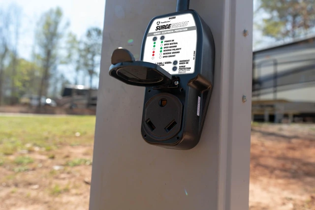 Alt view image 3 of 7 - Surge Guard 30 Amp Portable RV Surge Protector with Enhanced Diagnostics, 2100 Joules, 44280