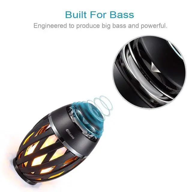 Alt view image 4 of 7 - Gifts for Men, Him, Outdoor Bluetooth Speaker, Unique Gifts for Him Dad, Wireless Speaker Waterproof with Torch Light, BT5.0 with HD Audio and Enhance Bass, Birthdays Gifts for Men Her Women