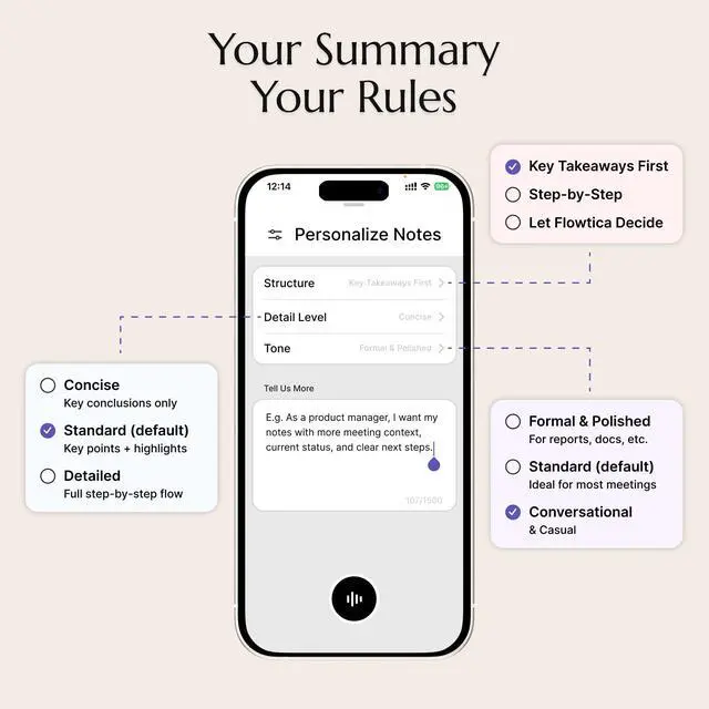 Alt view image 5 of 7 - Voice Recorder, AI Note Taking Device with Unlimited Transcription | 32GB, 30 Hours Recording, Highlight, Visual Notes, Summary Preference, MFi-Certified, Doctor, Layers, Teacher, Sales, Student