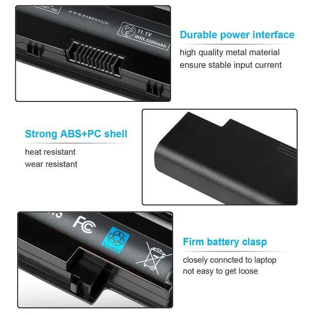 Alt view image 3 of 7 - 11.1V 48Wh J1KND Battery Compatible with Dell Inspiron 15R N5010 N5110 N5030 N5040 N5050 14R N4010 N4110 N4050 13R N3010 N3110 17R N7010 N7110 M5110 M4110 M501 M503 TKV2V 4T7JN W7H3N 04YRJH 06P6PN