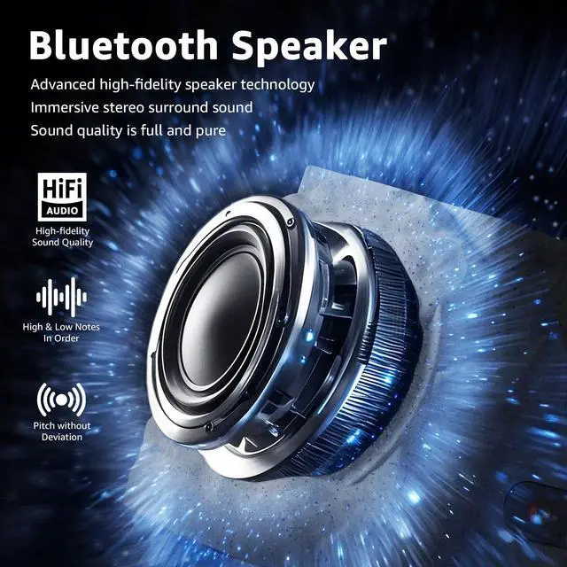Alt view image 7 of 7 - 2-Pack Rock Speakers Outdoor Water-Resistant IP44, Multi-Sync Up to 100 Speakers, Solar-Powered Rock Speaker with Light for Patio Garden Party Pool Deck Yard Outside