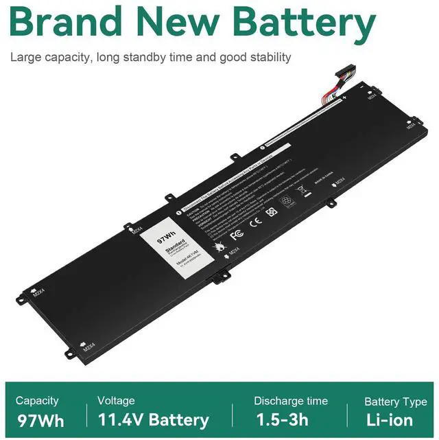 Alt view image 5 of 7 - 4K1VM Laptop Battery Replacement for Dell G7 17 7700 Inspiron 15 7590 7591 7501 Precision 5530 5520 5540 Vostro 15 7500 Gaming Series XPS 15 9570 9560,fits W62W6 0W62W6 9TM7D 09TM7D XYCW0 0XYCW0 V0GMT