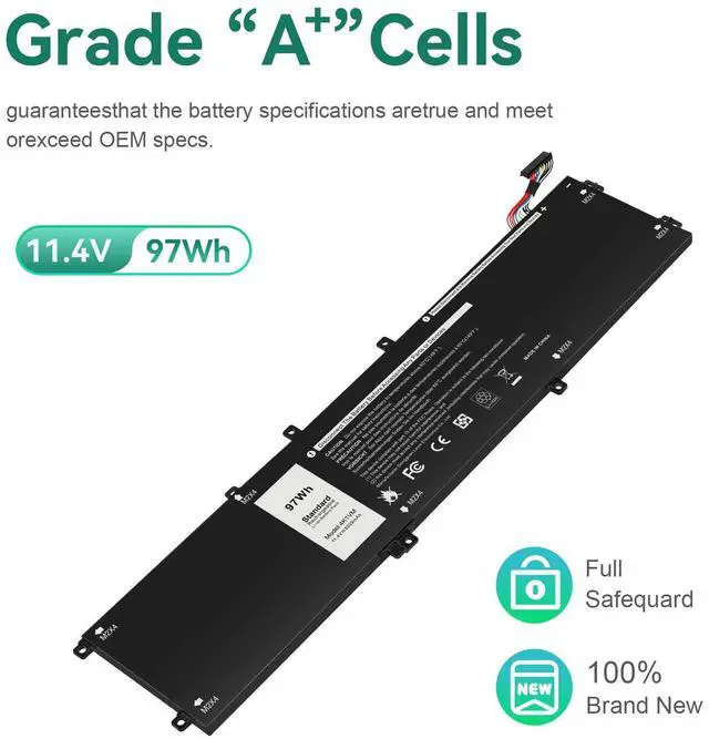 Alt view image 4 of 7 - 4K1VM Laptop Battery Replacement for Dell G7 17 7700 Inspiron 15 7590 7591 7501 Precision 5530 5520 5540 Vostro 15 7500 Gaming Series XPS 15 9570 9560,fits W62W6 0W62W6 9TM7D 09TM7D XYCW0 0XYCW0 V0GMT