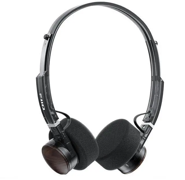 Main image of EH11 Retro On-Ear Bluetooth Headphones, LDAC Hi-Res Wireless, Lightweight 92g, 30H Playtime, Dual Device Connection, App EQ & Gaming Mode, Built-in Mic, Transparent Black