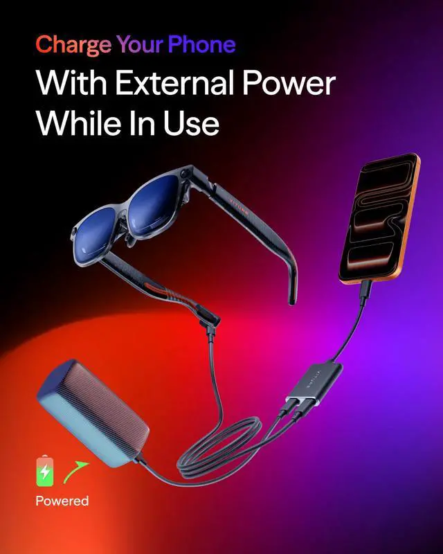 Alt view image 4 of 6 - USB-C to Glasses and Charging Adapter, Charge and Play, Switch, Steam Deck
