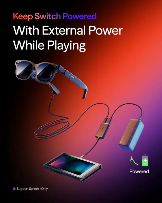 Alt view image 5 of 6 - USB-C to Glasses and Charging Adapter, Charge and Play, Switch, Steam Deck