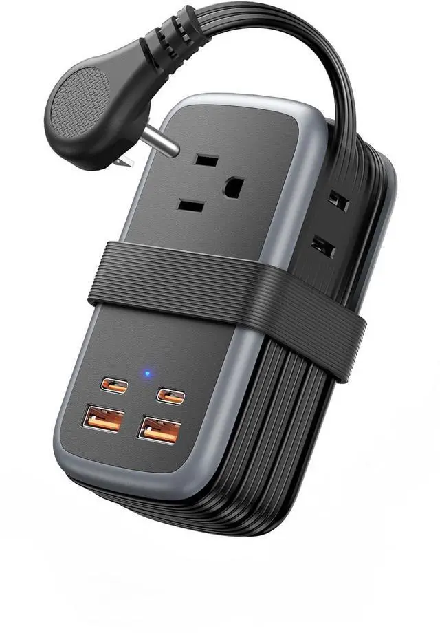 Main image of GAN Ultra 65W USB Fast Charging Station, 7 in 1 Travel Power Strip with 3 Outlets 4 USB (2 C), Extension Cord 4ft, Travel Essentials, Cruise Essentials 2026,Compatible with MacBook, iPhone