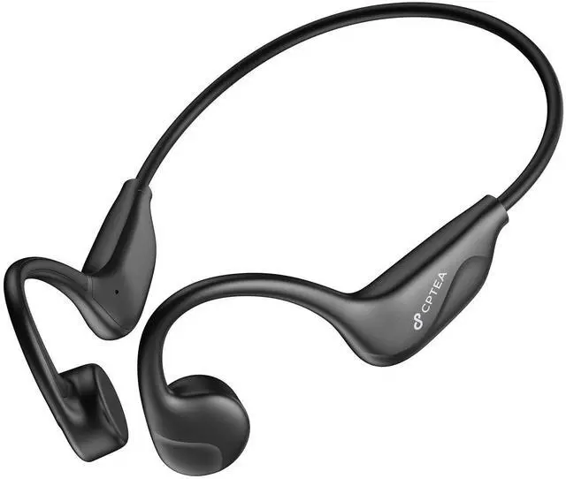 Main image of Bone Conduction Headphones, Open Ear, Bluetooth V6.0, IPX5, Black