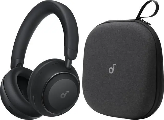 Main image of Anker Space 2 Headphones with Protetive Case, Travel-Ready | Active Noise Cancelling, 50H Playtime, LDAC Hi-Res, Dual Connection, Clear Calls, Nap Mode, Wearing Detection, Fast Charging