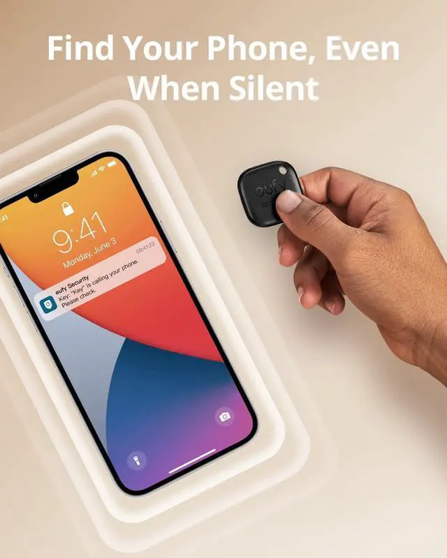 Alt view image 5 of 7 - by Anker SmartTrack Link (Black, 2-Pack), Android not Supported, Works with Apple Find My (iOS only), Key Finder, Bluetooth Tracker for Earbuds and Luggage, Phone Finder, Water Resistant