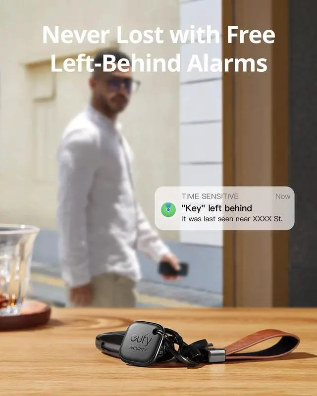 Alt view image 6 of 7 - by Anker SmartTrack Link (Black, 2-Pack), Android not Supported, Works with Apple Find My (iOS only), Key Finder, Bluetooth Tracker for Earbuds and Luggage, Phone Finder, Water Resistant