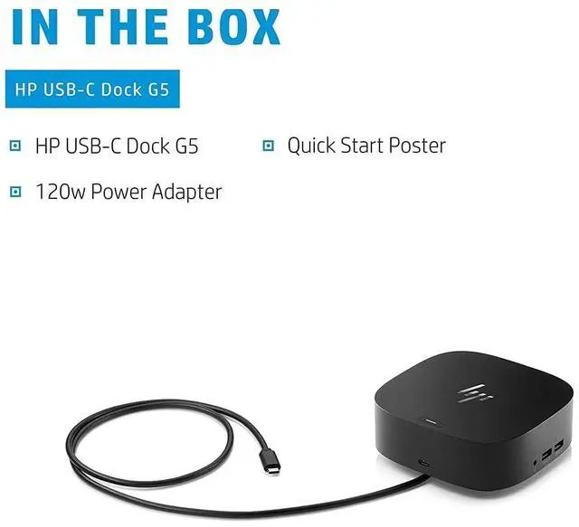 Alt view image 5 of 6 - USB-C Essential Dock G5 Multiport Docking Station with USB-C, HDMI | DisplayPort, Ethernet, RJ-45, Includes Dockztorm Dock, Black - 1Pack