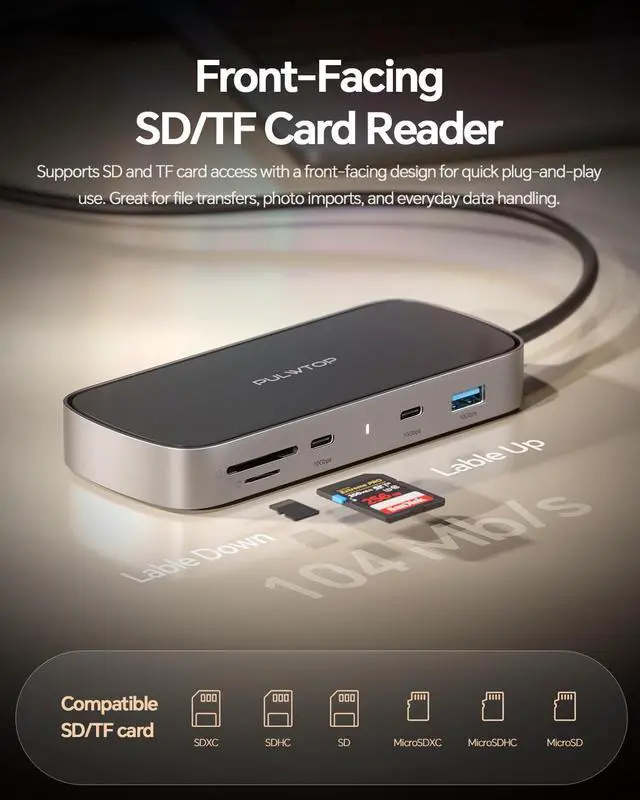 Alt view image 5 of 7 - MacBook Pro Docking Station Dual Monitor 4K@60Hz for M5/M4/M3 Pro & Max | Mac Docking Station Dual Monitor, Macbook Pro Dock Hub with 2 HDMI, Ethernet, USB 10Gbps for Mac Multi-Screen Users