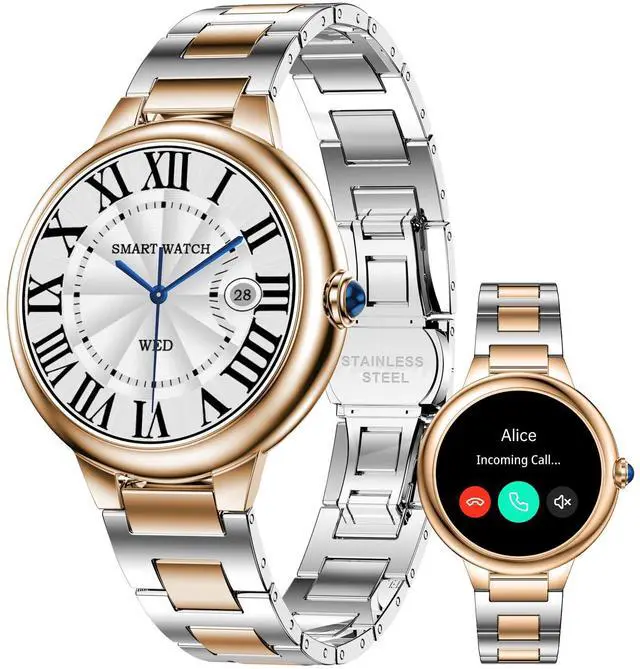 Main image of Luxury Smart Watches for Women, 1.19" AMOLED, DA GPT, Answer/Make Call | Heart Rate/Blood Pressure/SpO2/Sleep Tracker, AI Watch Face, 107 Sport Modes Fitness Tracker, IP67 Waterproof, iOS/Android
