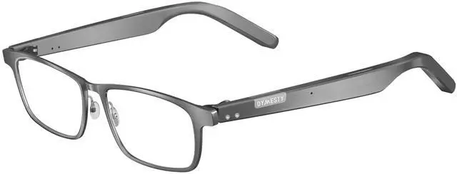 Main image of AI Smart Glasses with Real-Time Translation & Meeting Transcription Titanium Frame, Bluetooth Open-Ear Audio, Voice Recording, No Camera Privacy-First, ChatGPT & Gemini, 48H Battery,Gray