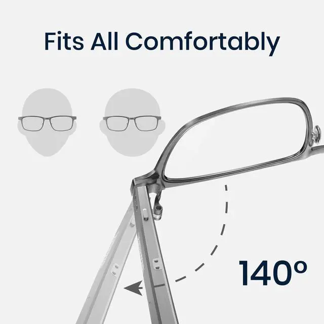 Alt view image 6 of 7 - AI Smart Glasses with Real-Time Translation & Meeting Transcription Titanium Frame, Bluetooth Open-Ear Audio, Voice Recording, No Camera Privacy-First, ChatGPT & Gemini, 48H Battery,Gray