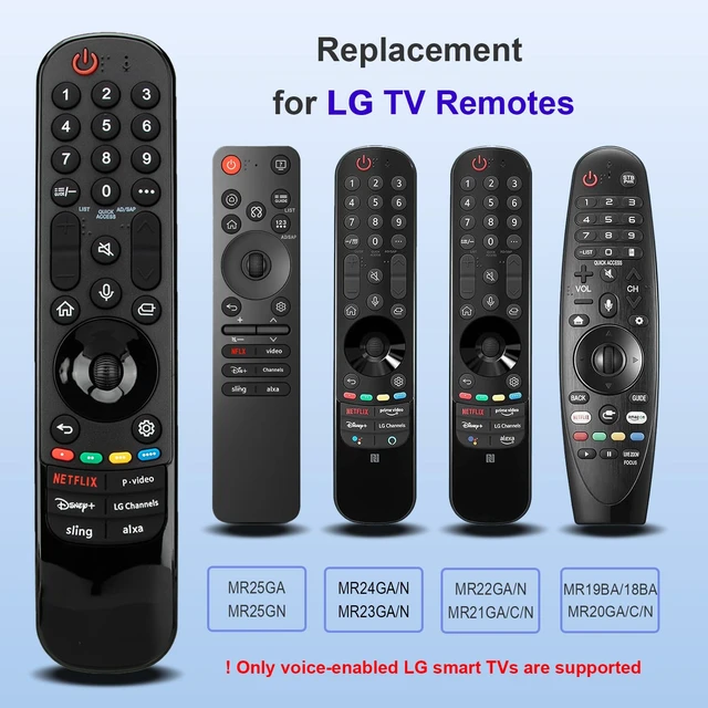 Alt view image 2 of 7 - Replacement for LG TV Remote, for 2019-2025 LG Magic Remote Control for smart TVs, for MR25GA/MR24GA/MR23GA/MR22GA/MR21GA/MR20GA with Voice and Pointer Functions