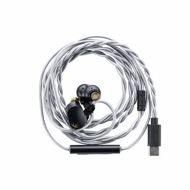 Alt view image 2 of 7 - CHU II DSP Headphones High Performance Dynamic Driver USB-C in-Ear Monitors Type-C with Microphone Earphone