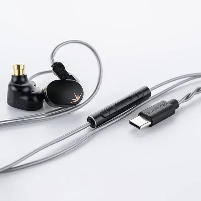 Alt view image 4 of 7 - CHU II DSP Headphones High Performance Dynamic Driver USB-C in-Ear Monitors Type-C with Microphone Earphone