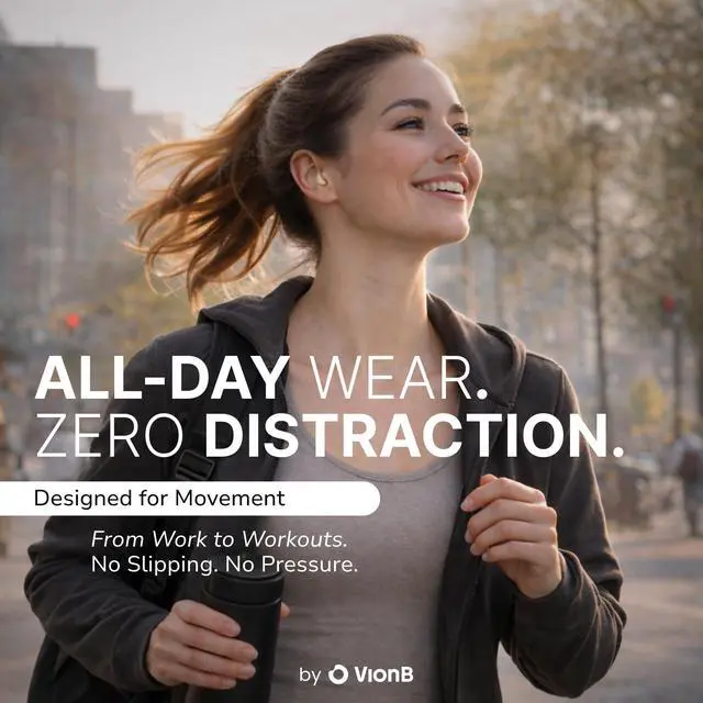 Alt view image 6 of 7 - VionB Air Invisible Earbuds Wireless Bluetooth 5.4 for Small Ears, Mini Tiny Ear Buds, IPX5 Waterproof, Sound Isolating Fit, ENC Mic for Clear Calls, Discreet in-Ear Headphones (Beige)