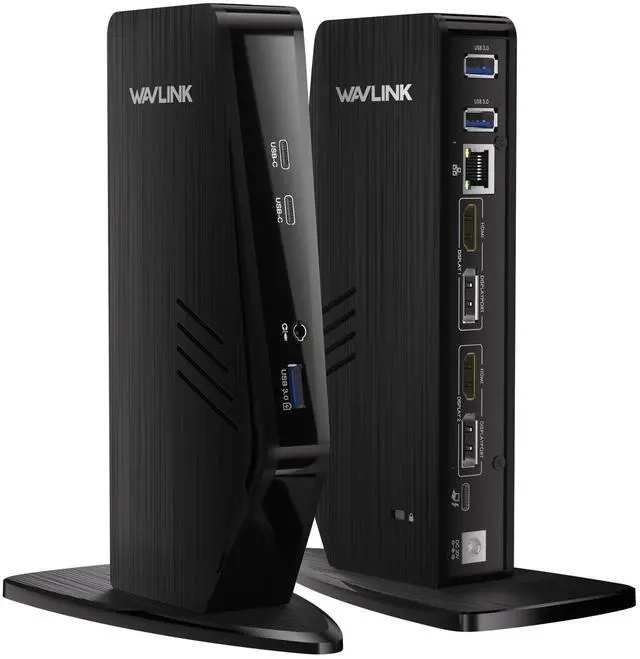 Main image of USB C Docking Station Dual Monitor, Dual 5K/4K@60Hz Displaylink Docking Station for M1/M2/M3/M4 Mac or Windows, 13-in-1 Laptop Dock with 2X HDMI, 2X DP, 130WPD, Gigabit Ethernet, 5X USB, Audio