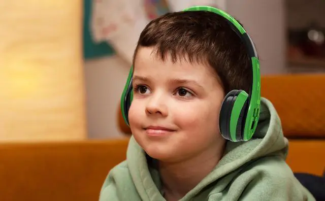 Alt view image 4 of 7 - Minecraft Kids Bluetooth Headphones, Wireless Headphones with Microphone | Volume Reduced and Adjustable Headband