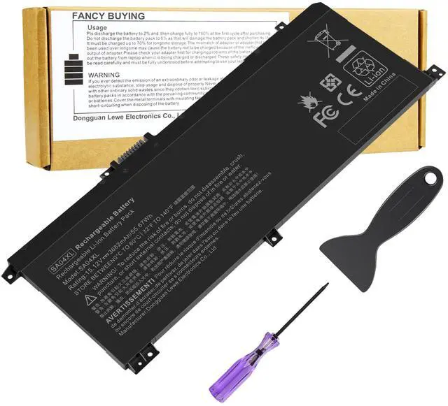 Main image of SA04XL Laptop Battery Compatible with HP Envy X360 15-DR 15-DR0010TX 15t-dr100 17t-cg100 17-cg100 Series Notebook L43248-541 L43248-AC1 L43248-AC2 L43267-005 SAO4XL HSTNN-OB1F HSTNN-OB1G HSTNN-UB7U