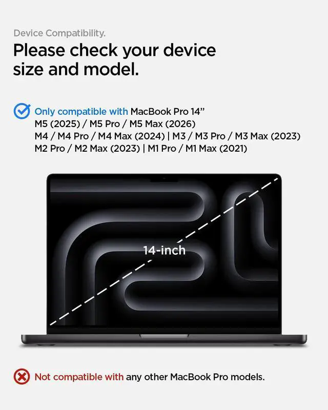 Alt view image 2 of 7 - SafeView Screen Protector for MacBook Pro 14" M1-M5 Series | Privacy filter blocks side-angle views, anti-glare, easy install, magnetic attachment, precise cutouts and webcam clearance