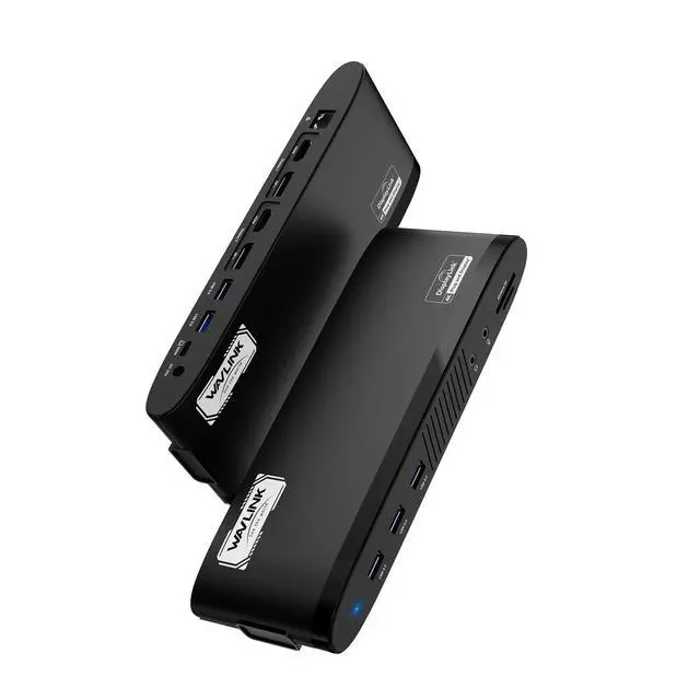 Main image of DisplayLink Docking Station, Dual Monitor for Mac M1/M2/M3/M4 & Windows, 14-in-1 with 100W 2 DP/2 HDMI 4K, SD/TF, 5 USB Ports, Ethernet, Audio