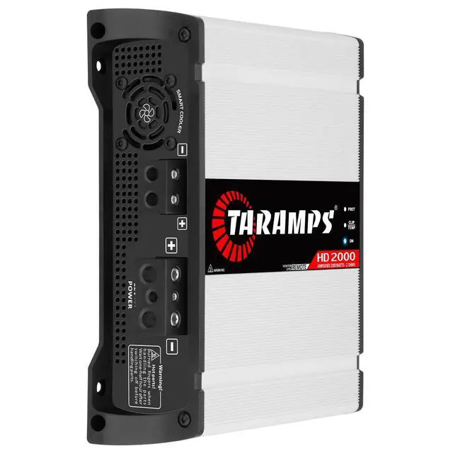Alt view image 2 of 7 - Taramps HD 2000 2 Ohms 1 Channel 2000 Watts RMS MAX Full Range Car Audio, Monoblock, LED Monitor Indicator, Class D Amplifier, Crossover, White 2k amp