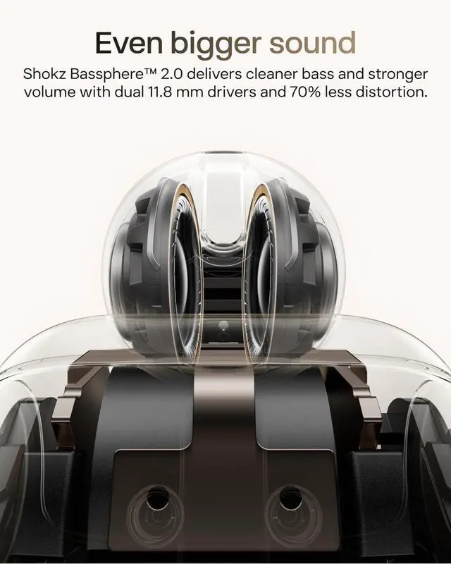 Alt view image 3 of 7 - OpenDots 2 Open-Ear Clip-On Earbuds, Black, Dolby Audio, 3 Mics