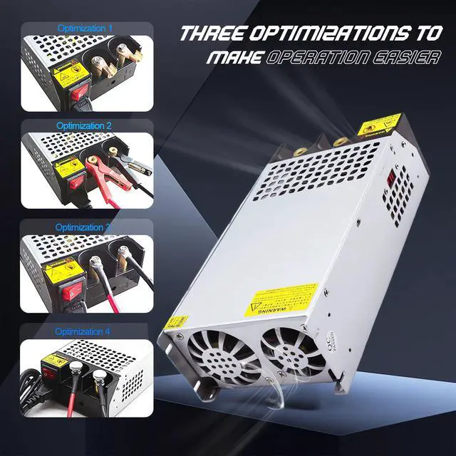 Alt view image 3 of 7 - AC to DC 12V 125A 1500W Power Supply,120V to 12v Converter/110V to 12V Converter for RV Pump LED Strip CCTV Car Vacuum Stereo Disel Heater(DC12V-125A-1500W)