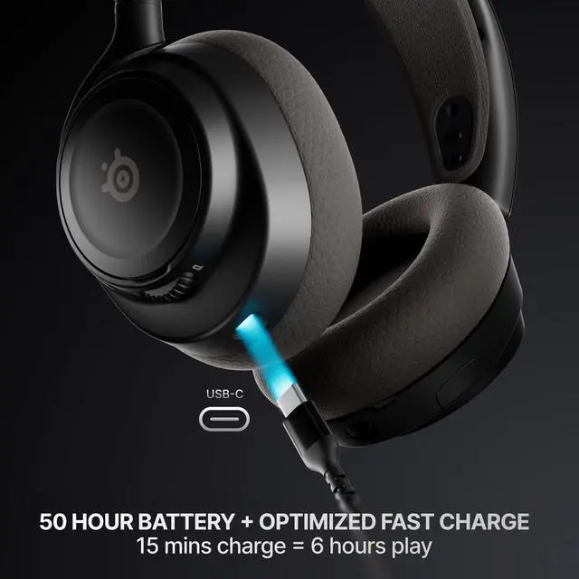 Alt view image 5 of 7 - Arctis Nova 7X Wireless Gen 2 Gaming Headset - Real-Time App Control, 50+ HR Play, Neodymium Drivers, Mix 2.4GHz/Bluetooth, Xbox, PC, PS5/PS4, Switch 1/2, Mobile - Black
