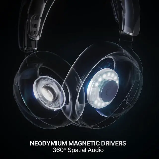 Alt view image 6 of 7 - Arctis Nova 7X Wireless Gen 2 Gaming Headset - Real-Time App Control, 50+ HR Play, Neodymium Drivers, Mix 2.4GHz/Bluetooth, Xbox, PC, PS5/PS4, Switch 1/2, Mobile - Black