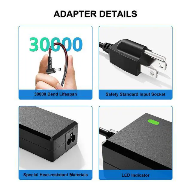 Alt view image 5 of 7 - 19V Replacment for JBL Xtreme 2 Charger Compatible with JBL Xtreme, Xtreme 2, Boombox 1/2, Extreme Portable Wireless Bluetooth Waterproof Speaker 8.8FT Replacment for JBL Speaker Power Cord