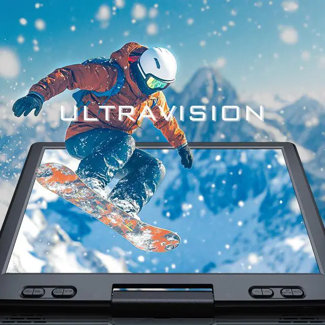 Alt view image 2 of 7 - 14.9'' Portable DVD Player with 12.5" Swivel Screen