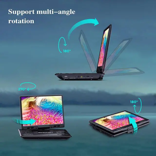 Alt view image 7 of 7 - 14.9'' Portable DVD Player with 12.5" Swivel Screen