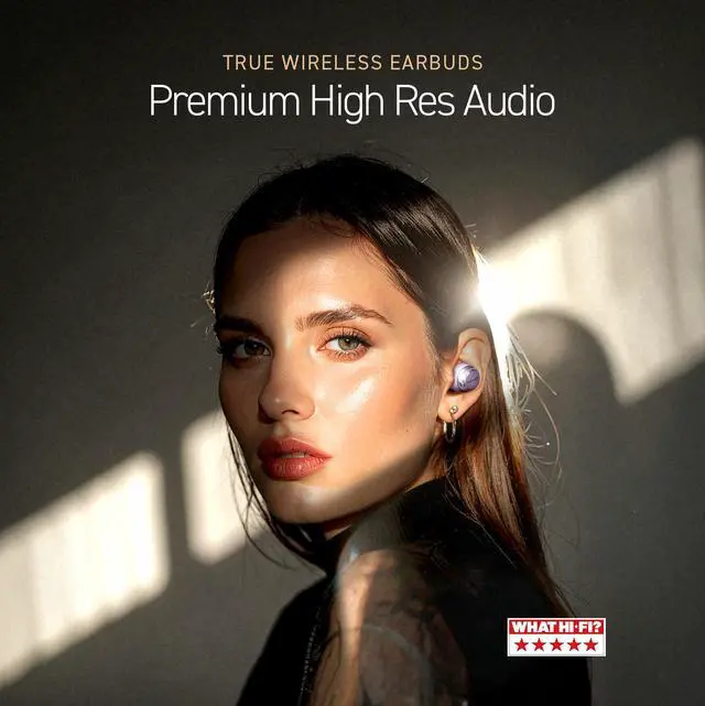 Alt view image 3 of 7 - Reference Class HiFi Wireless Earbuds,Dolby Atmos with Head Tracking,Adaptive Noise Cancelling,3 Device Multipoint, 10-hr Battery,Wireless Charging Improved Fit -EAH-AZ100-V (Moonlight Lilac)