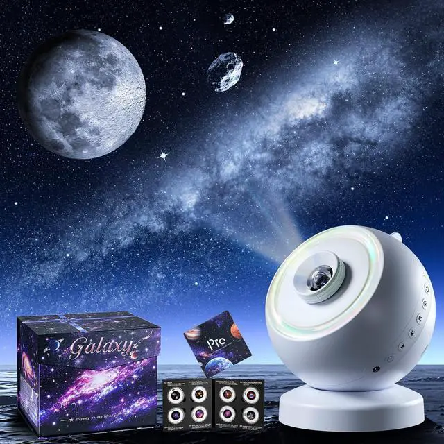 Main image of Galaxy Projector for Bedroom with 29 Soothing Sounds Machine, 16 in 1 HD Disc Star Planetarium Projector Galaxy Light, Remote Timer Bluetooth Speaker, Ceiling Night Light Gifts for Boys