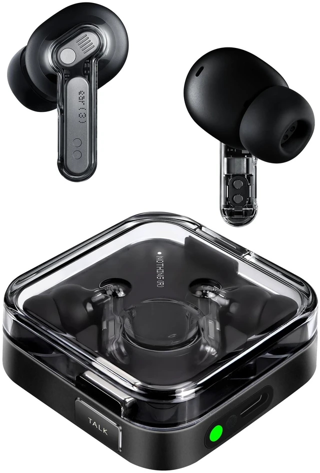 Main image of Ear (3) Wireless Earbuds Super Mic 45dB Hybrid Active Noise Cancelling Bluetooth Headphones Hi-Res 6 Mics, 12mm Dynamic Bass Boost, Dual Connect ANC Sport Ear Buds for iPhone Android, Black