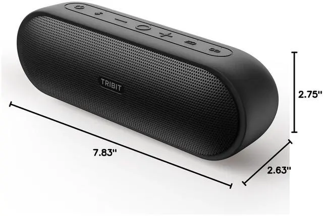 Alt view image 7 of 7 - XSound Plus 2 Bluetooth Speaker, 30W, IPX7, 24H Playtime, Black | XBass, BT5.3, Custom EQ, Waterproof, Portable, Wireless, Stereo Sound, TWS Pairing, Built-in Mic, Outdoor, Home, Beach, Party