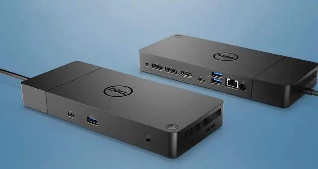 Alt view image 2 of 6 - WD19 180W Docking Station (130W Power Delivery) USB-C, HDMI, Dual DisplayPort, Black (KXFHC 0KXFHC 210-ARIQ)